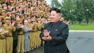 &Scaron;iaurės Korėjoje yra kuo pasidžiaugti jos lyderiui Kim Jong Unui