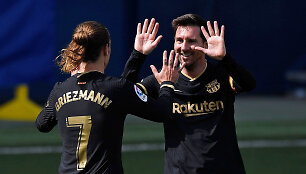 Antoine'as Griezmannas ir Lionelis Messi