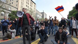 Protestuotojai Jerevane