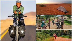 Įspūdinga Algirdo kelionė dviračiu per Afriką