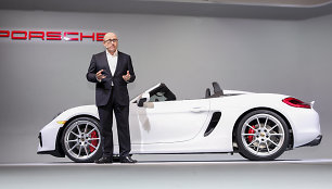 „Porsche Boxster Spyder“ premjera Niujorko automobilių parodoje