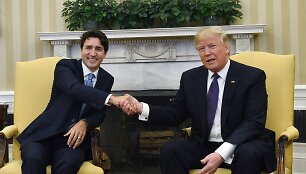 Justinas Trudeau ir Donaldas Trumpas