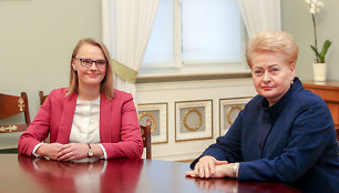 Dalia Grybauskaitė susitiko su kandidate į aplinkos ministrus Irma Gudžiūnaite