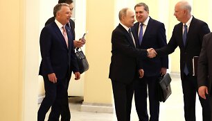 Steve'as Witkoffas su V. Putinu / Vyacheslav Prokofyev/Kremlin Poo / ZUMAPRESS.com