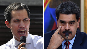 Juanas Guaido ir Nicolas Maduro