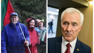 Algimantas Jucevičius su sveikuoliais ir Dainius Kepenis