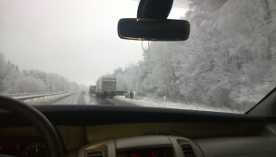 Avarija kelyje Vilnius-Panevėžys