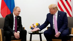 Vladimiras Putinas ir Donaldas Trumpas / Kevin Lamarque / REUTERS