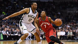 Jabari Parkeris ir Kyle'as Lowry