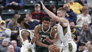 Giannis Antetokounmpo ir Domantas Sabonis