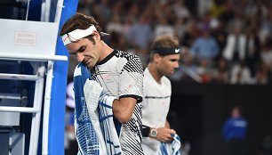 Rogeris Federeris nugalėjo Rafaelį Nadalį ir tapo „Australian Open“ čempionu