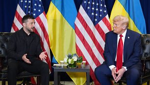Donaldas Trumpas su Volodymyru Zelenskiu /  / AP