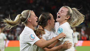 Anglijos futbolininkių triumfas