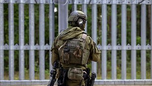 Lenkų kareivis / WOJTEK RADWANSKI / AFP