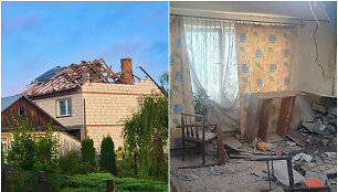 Rusijos dronas pataikė į gyvenamąjį namą Lenkijoje
