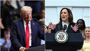 Donaldas Trumpas ir Kamala Harris