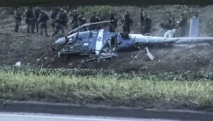 Brazilijoje per susi&scaron;audymą Rio mieste nukritus policijos sraigtasparniui žuvo keturi pareigūnai