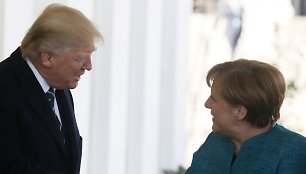 Donaldas Trumpas ir Angela Merkel