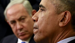 Benjaminas Netanjahu ir Barackas Obama