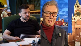 Volodymyras Zelenskis ir Aleksandaras Vučičius