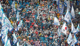 Protestuotojai Seule
