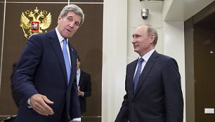 Johnas Kerry Sočyje susitiko su Vladimiru Putinu.