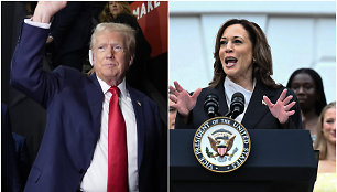 Donaldas Trumpas ir Kamala Harris