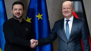 Volodymyras Zelenskis ir Olafas Scholzas