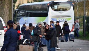 Migrantai Kalė stovykloje