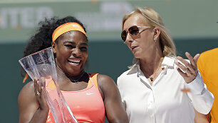 Serena Williams ir Martina Navratilova