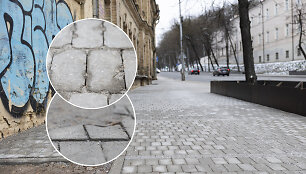 &Scaron;aligatviai Kosciu&scaron;kos gatvėje, Vilniuje