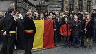 Belgija pagerbė tylos minute sprogdinimų Briuselyje aukas