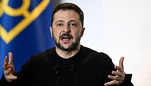 Volodymyras Zelenskis / JULIEN DE ROSA / AFP