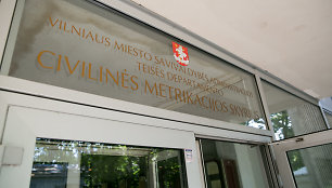 Mokėjimo aparatas Vilniaus civilinės metrikacijos skyriuje