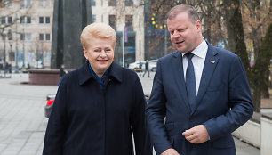 Dalia Grybauskaitė ir Saulius Skvernelis