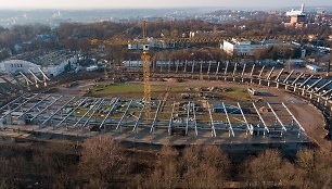 Rekonstruojamas S.Dariaus ir S.Girėno stadionas