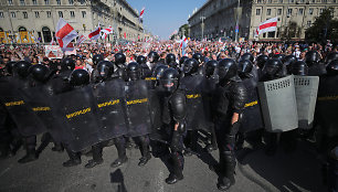 Riaušių policininkai Minske