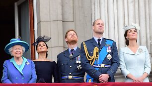 Elžbieta II, Meghan Markle, princas Harry, princas Williamas, hercogienė Catherine