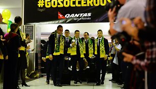 Australijos vyrų futbolo rinktinė Sidnėjaus oro uoste