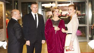 Jurgita Jurkutė-&Scaron;irvaitė su vyru Ryčiu
