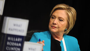Knygos apie Hillary Clinton &bdquo;Kas nutiko?&ldquo; (angl. &bdquo;What happened?&ldquo;) pristatymas