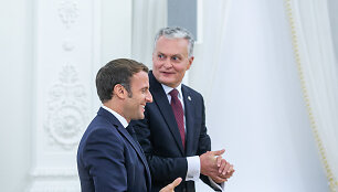 Emmanuelis Macronas ir Gitanas Nausėda