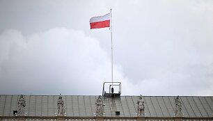 Lenkijos vėliava / SERGEI GAPON / AFP