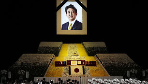 Buvusio Japonijos ministro pirmininko Shinzo Abės laidotuvės