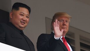 Kim Jong Unas ir Donaldas Trumpas