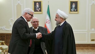 Frankas Walteris Steinmeieris ir Hassanas Rouhani
