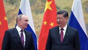 Vladimiras Putinas ir Xi Jinpingas