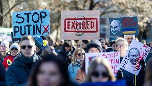 4 dienų protesto akcija prie Rusijos ambasados