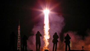 Rusi&scaron;kos raketos &bdquo;Sojuz&ldquo; startas i&scaron; Baikonuro kosmodromo