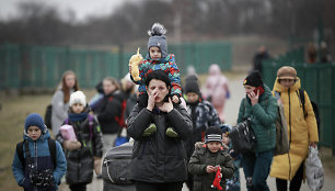 Į Lenkiją atvyksta karo pabėgėliai iš Ukrainos